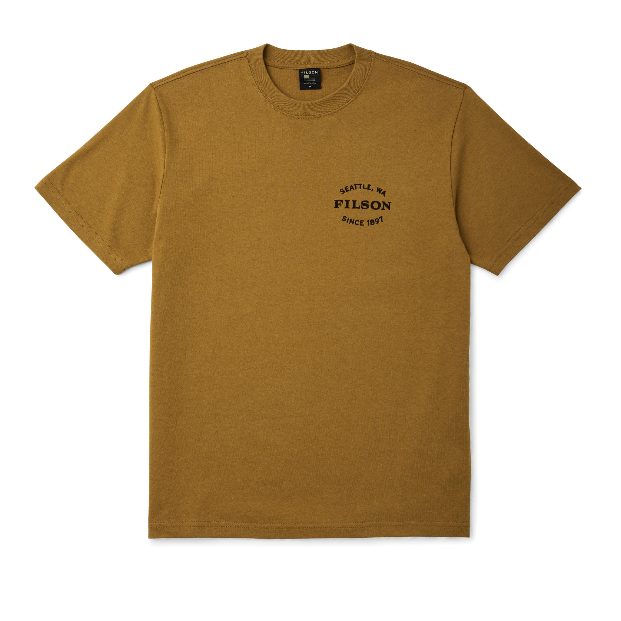 Pioneer Graphic T-shirt - Gold Ochre / Axe Patterns