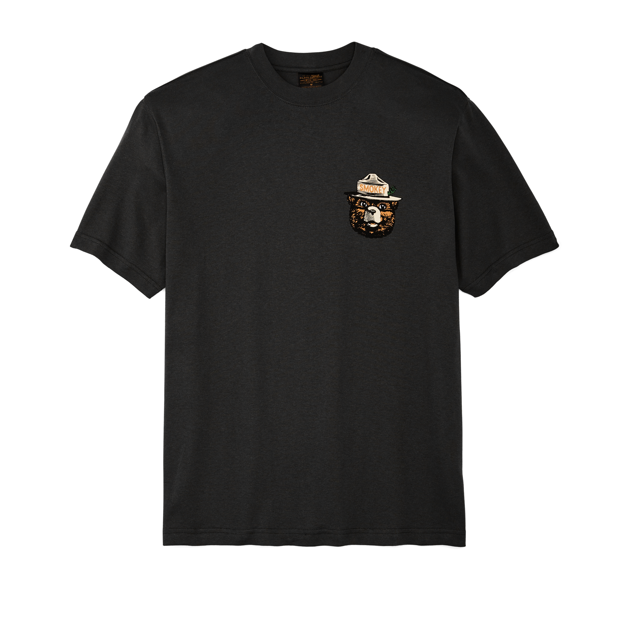 Smokey Bear Frontier Graphic T-shirt - Faded Black / Smokey