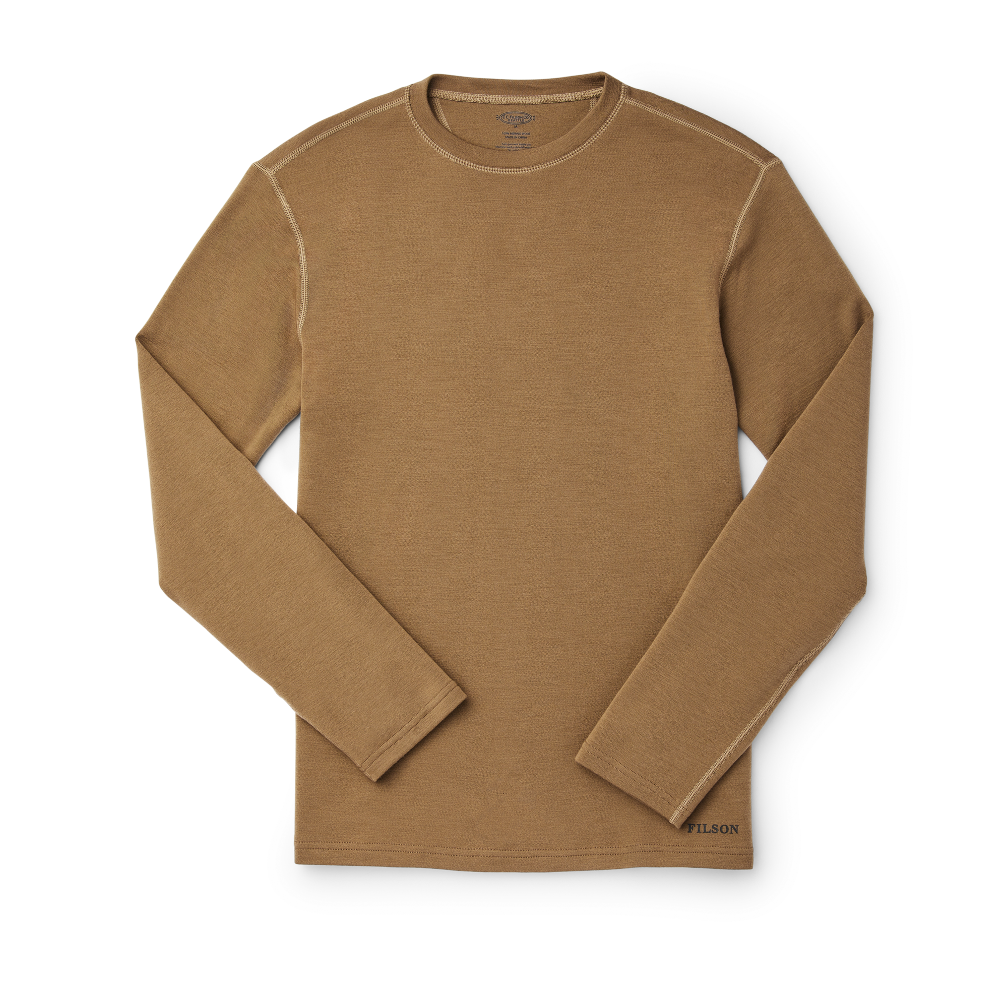 280g Merino Wool Crewneck - Rugged Tan