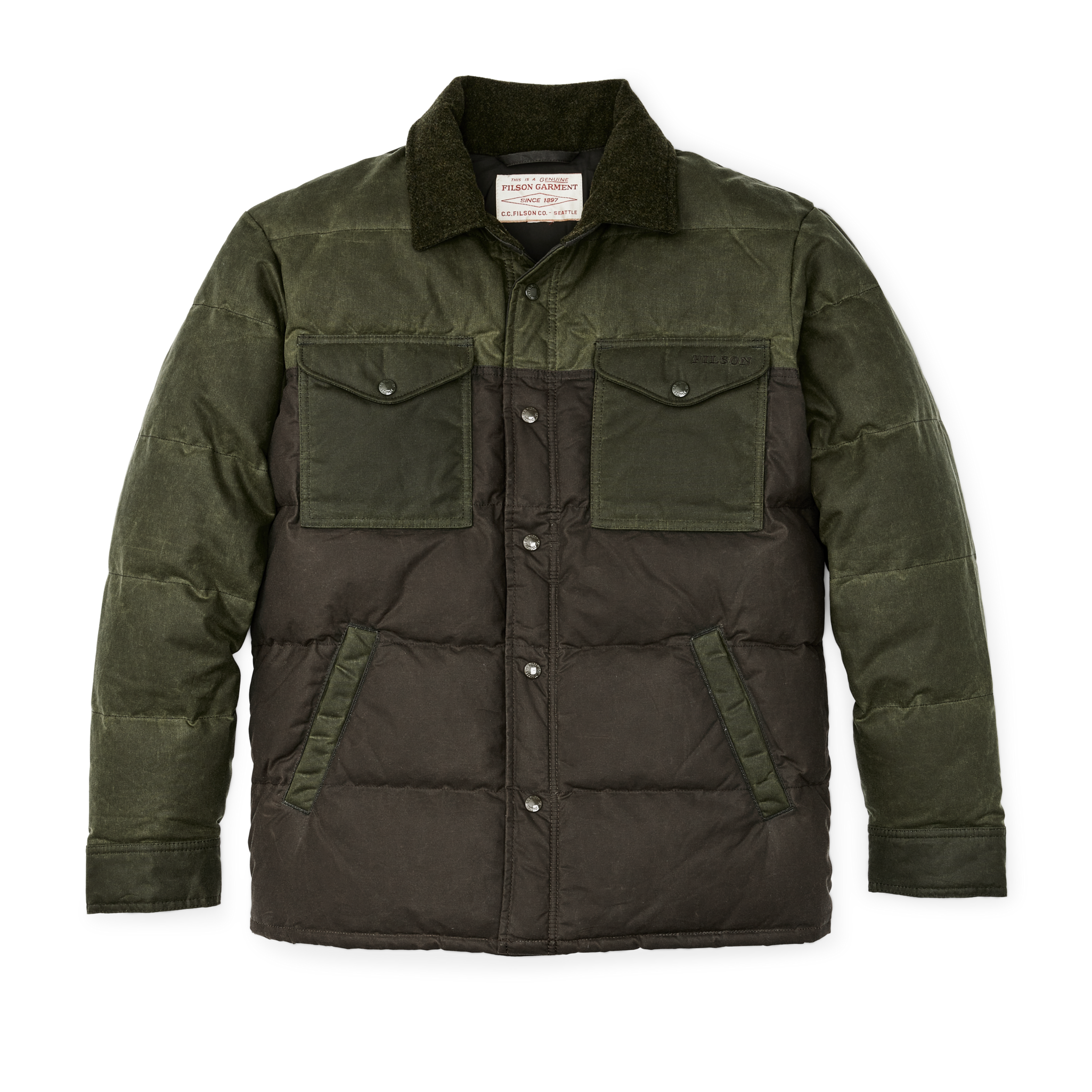 Down Jac-shirt - Otter Green