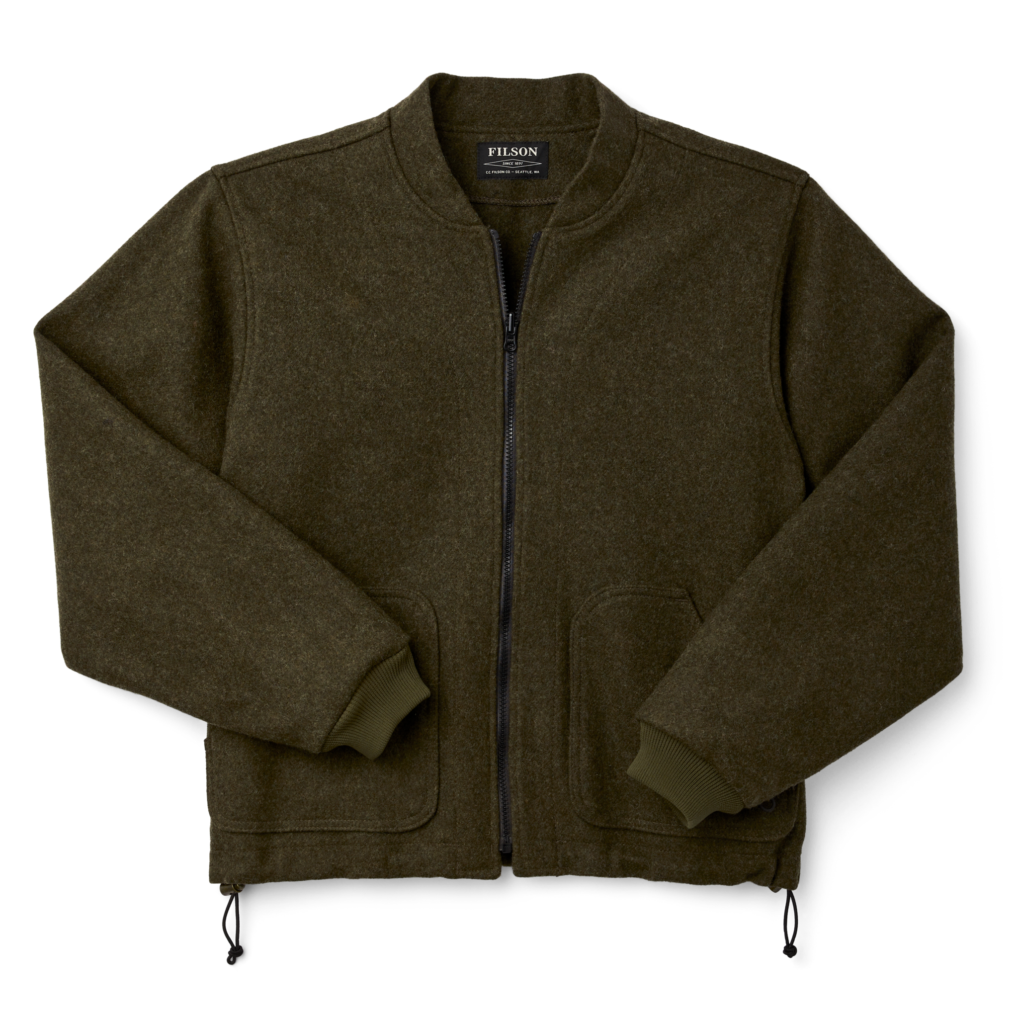 Mackinaw Wool Jacket Liner - Forest Green