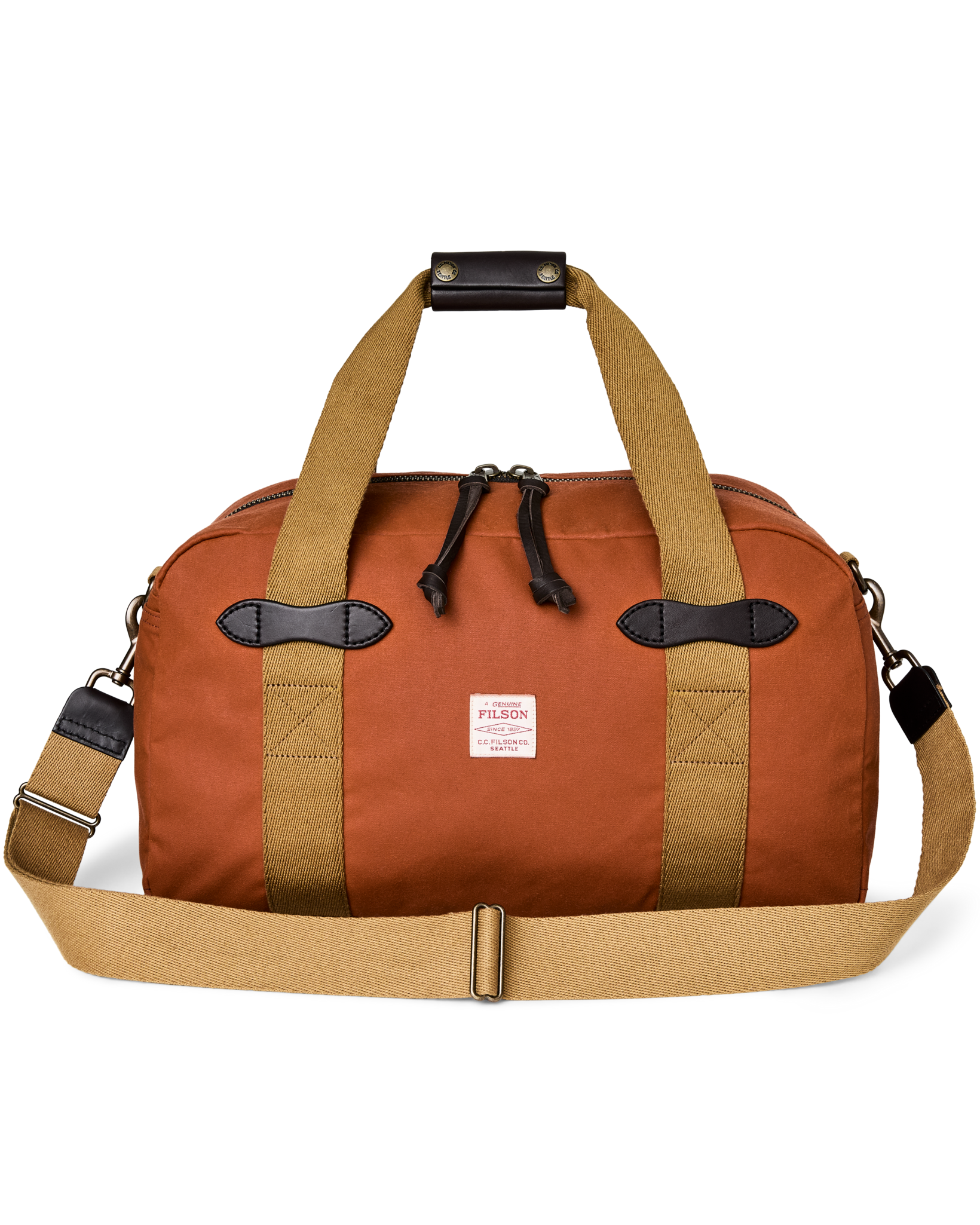 Small Tin Cloth Duffle Bag - Rust