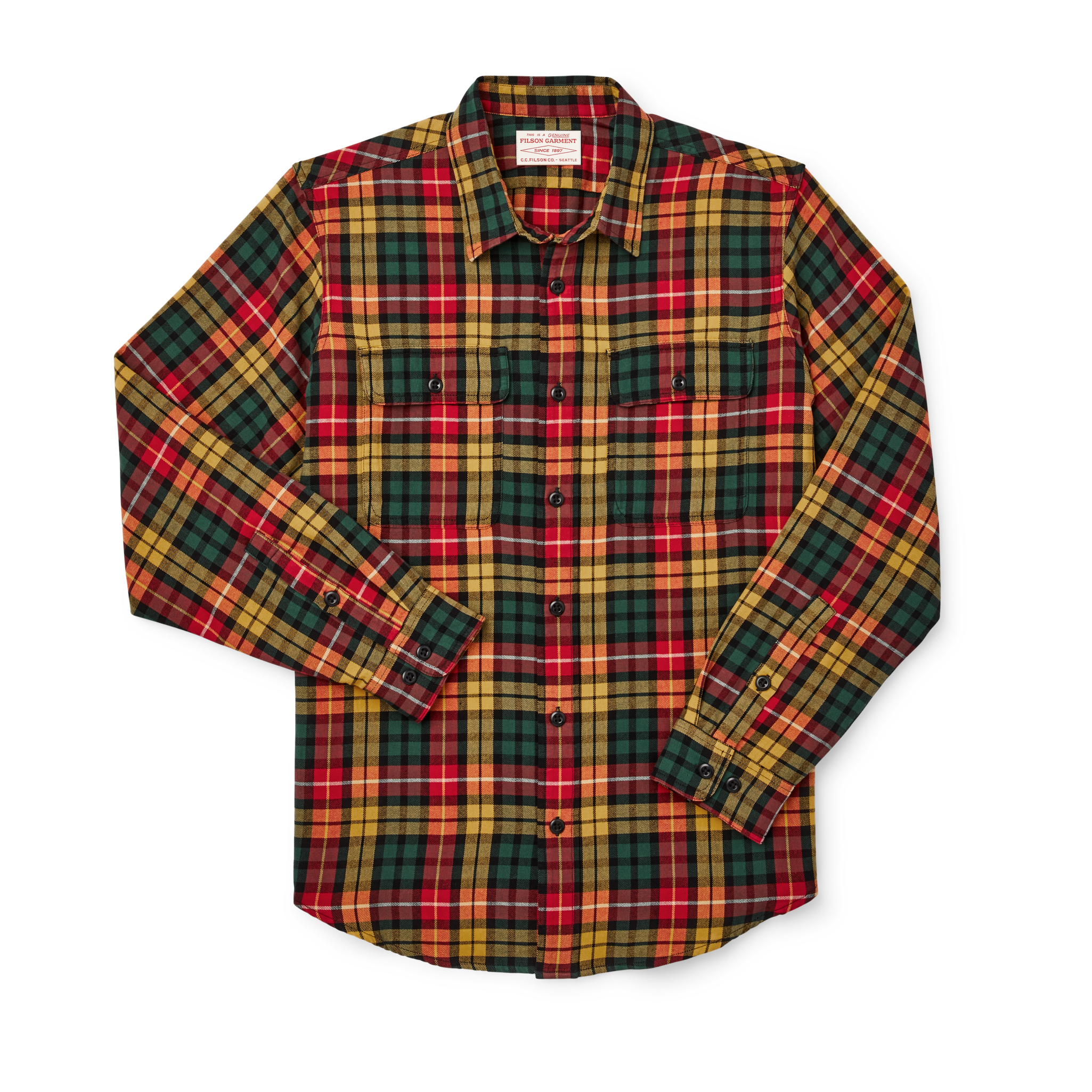 Scout Shirt - Spruce / Gold Plaid