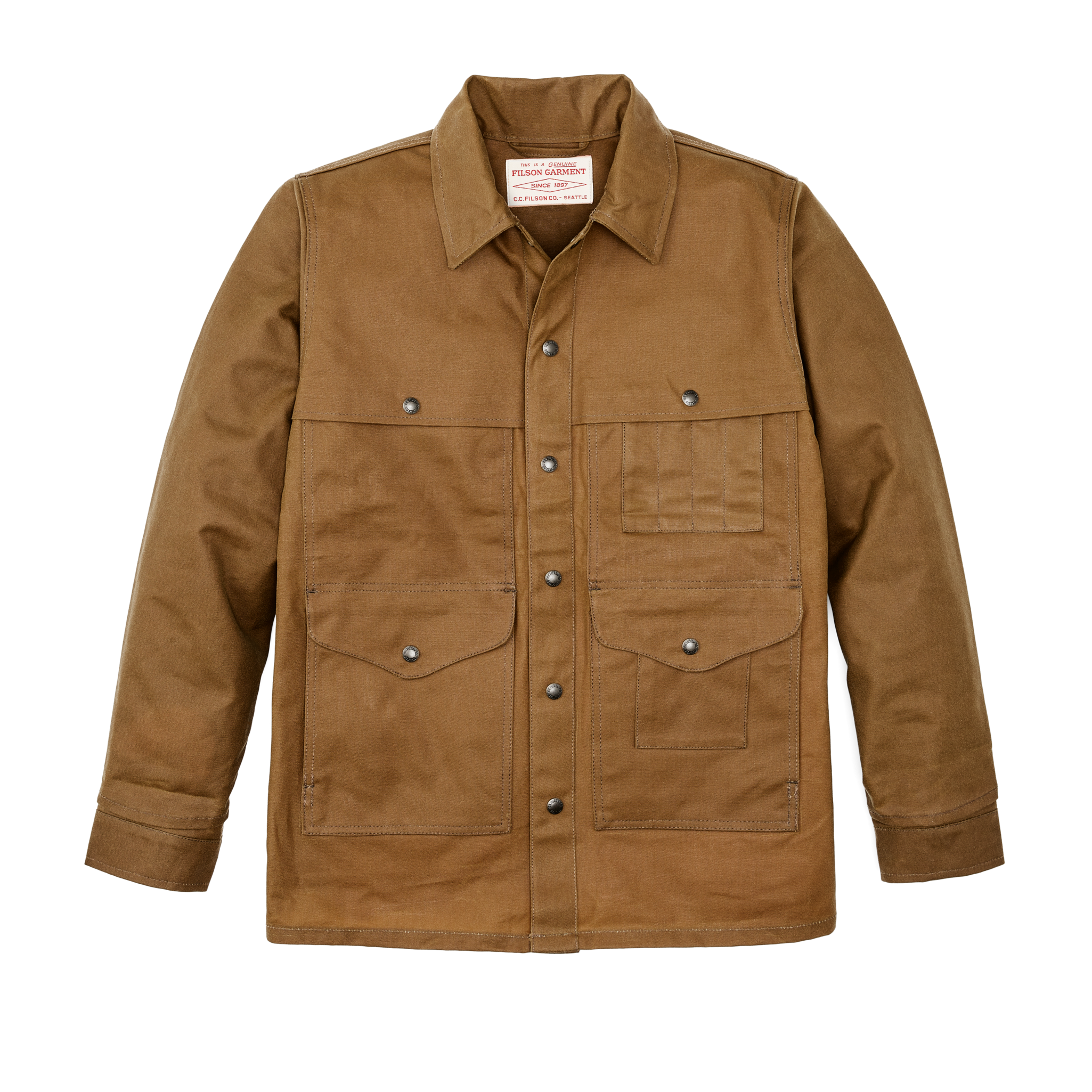 Tin Cloth Cruiser Jacket - Dark Tan - Dark Tan, XL