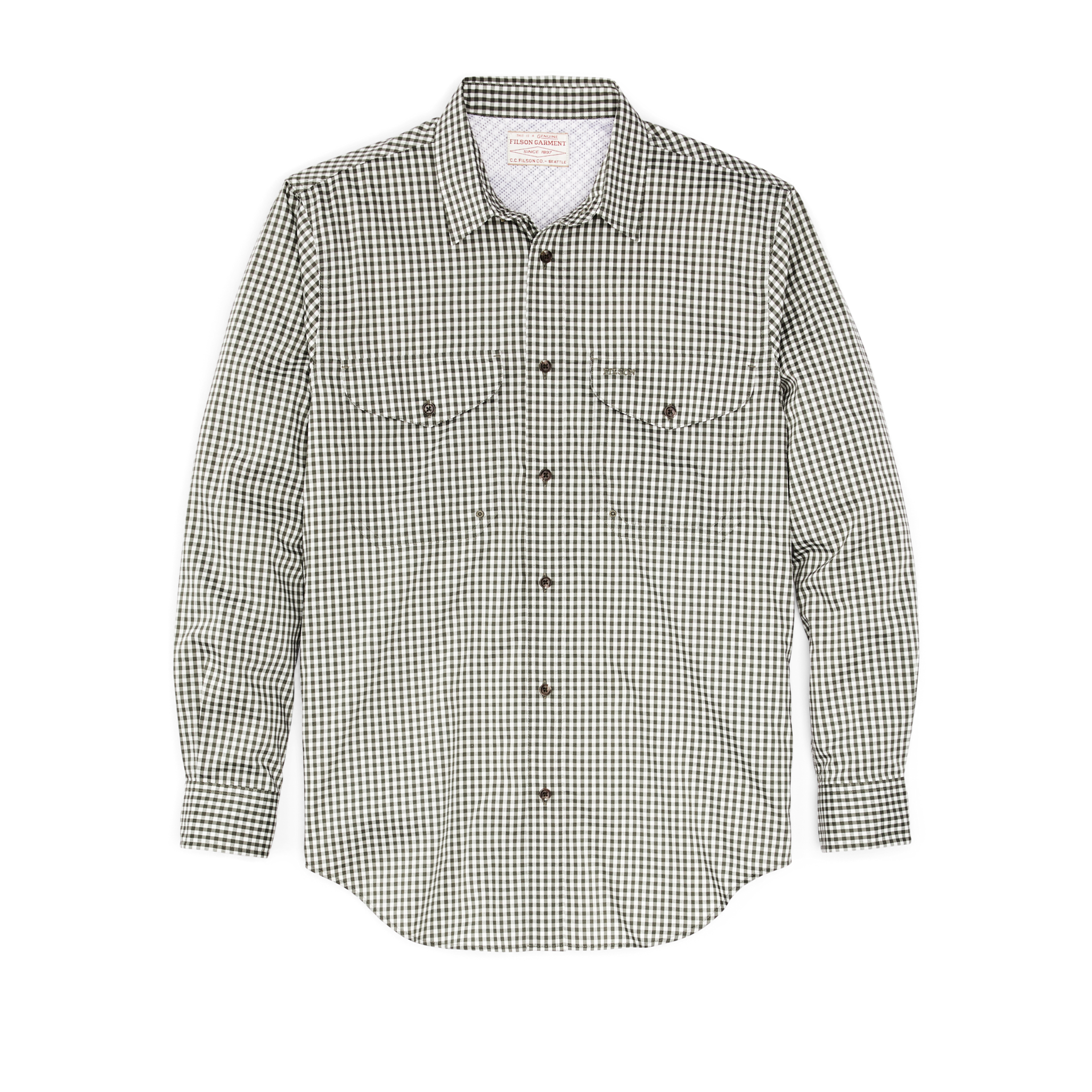 Twin Lakes Sport Shirt - Service Green Check