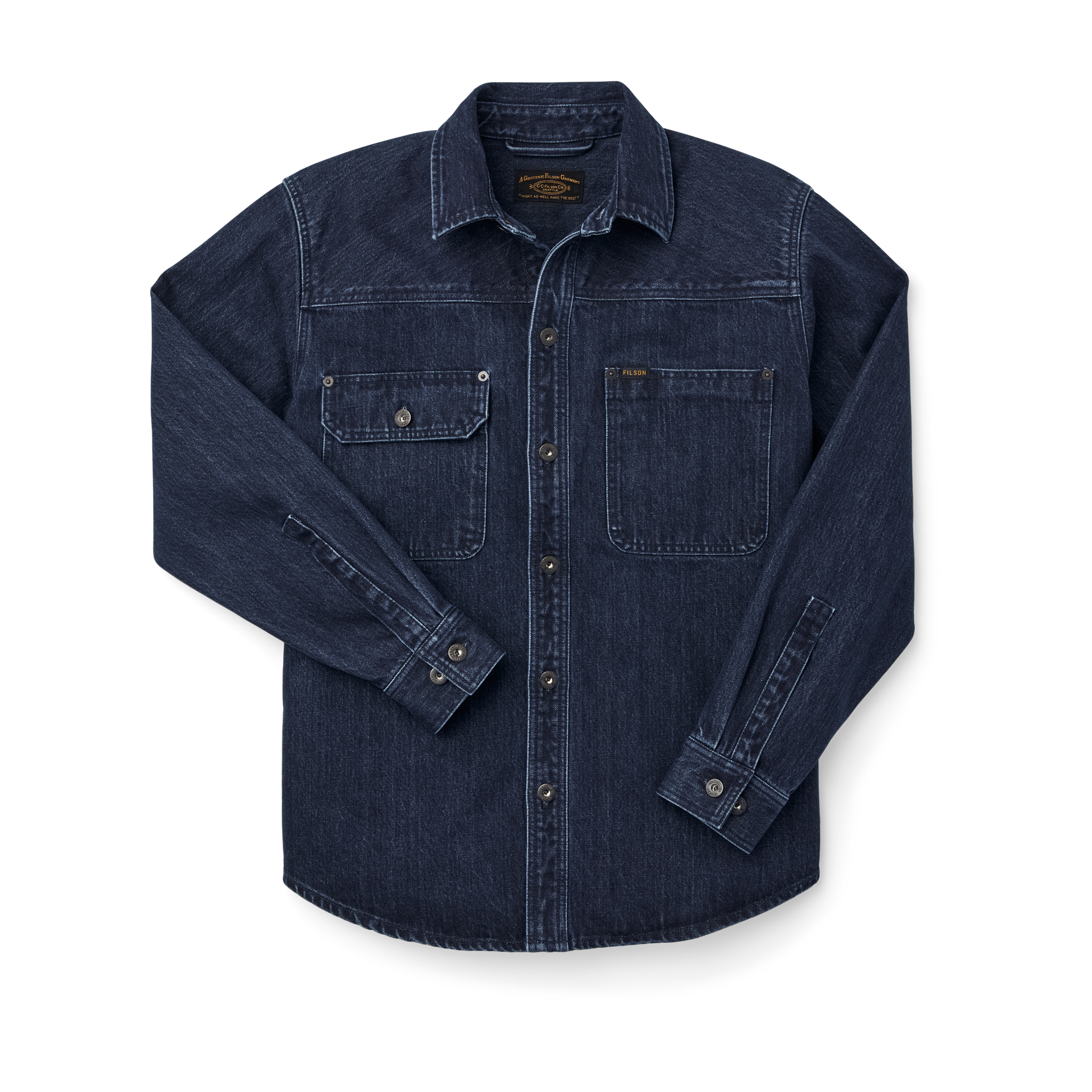 Heavyweight Denim Work Shirt - Rinse Indigo