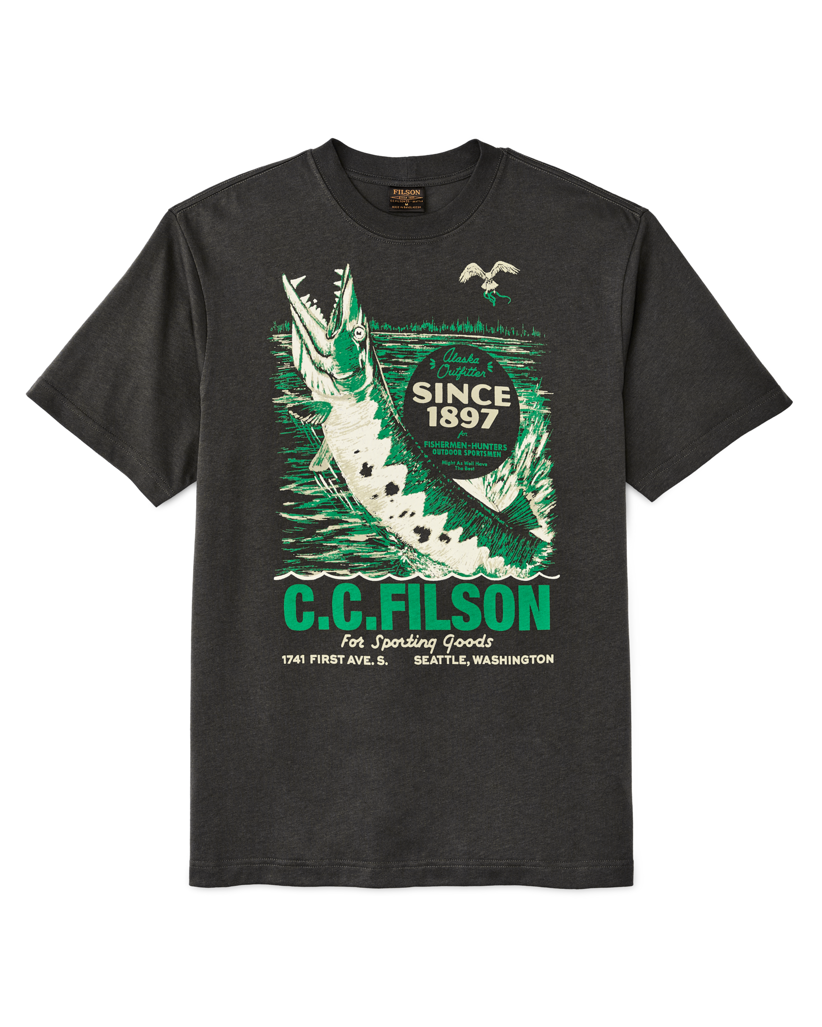 Short Sleeve Sporting Goods Graphic T-shirt (frontier) - Peat / Sporting Goods